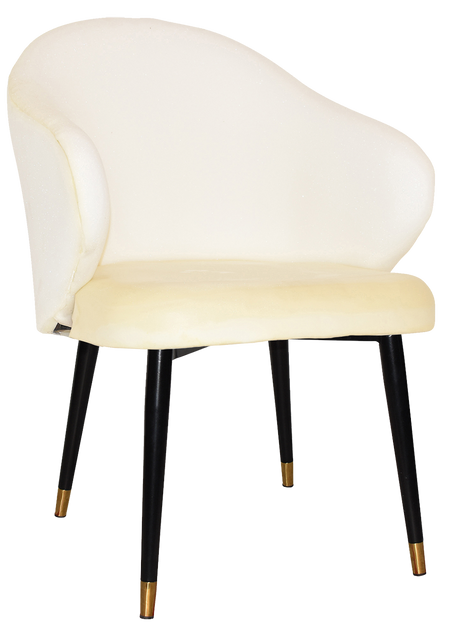 EZ ARM CHAIR HUGO METAL (SLIM) BLACK BRASS + PELLE NAVY