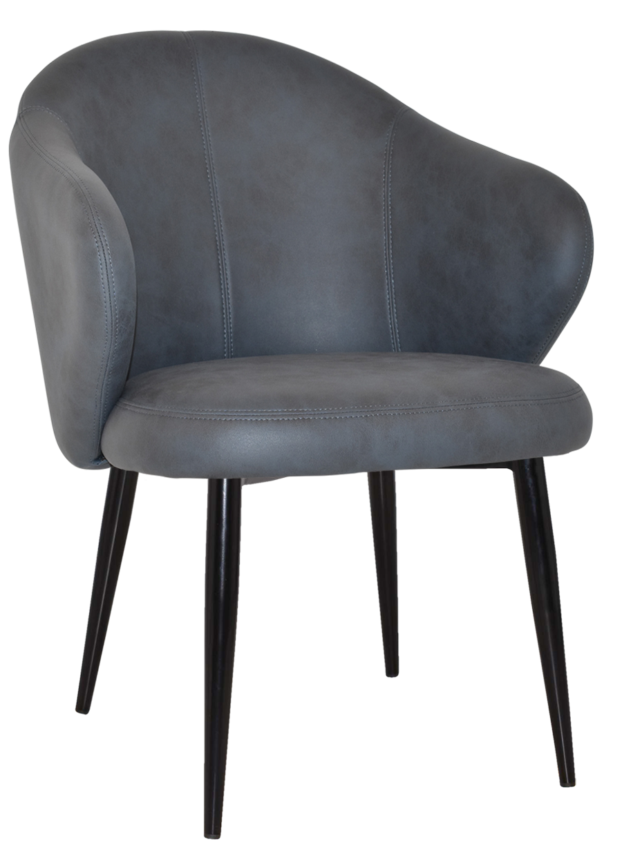 EZ ARM CHAIR HUGO METAL BLACK