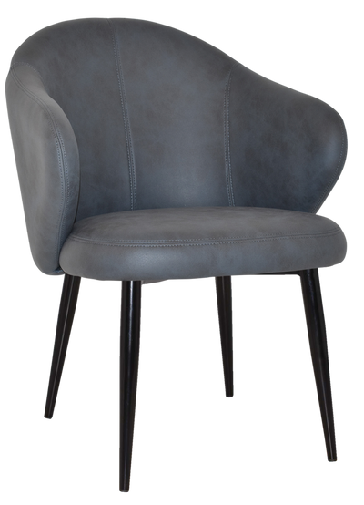 EZ ARM CHAIR HUGO METAL BLACK