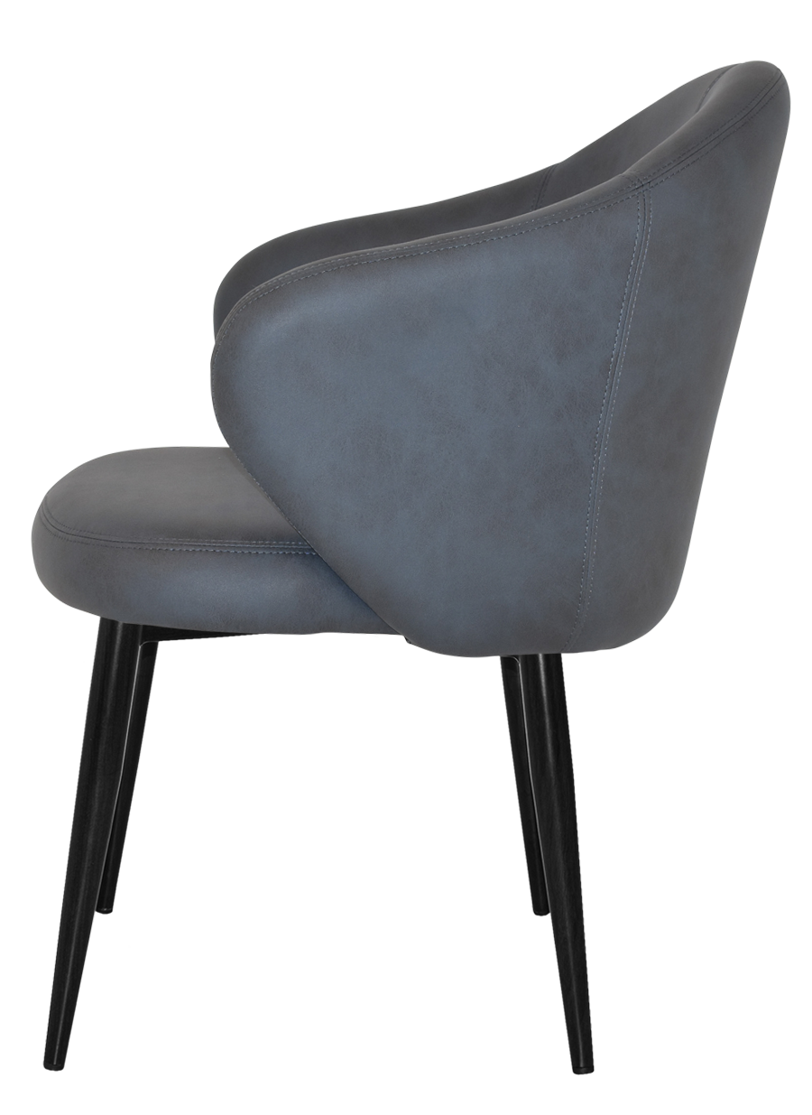 EZ ARM CHAIR HUGO METAL BLACK
