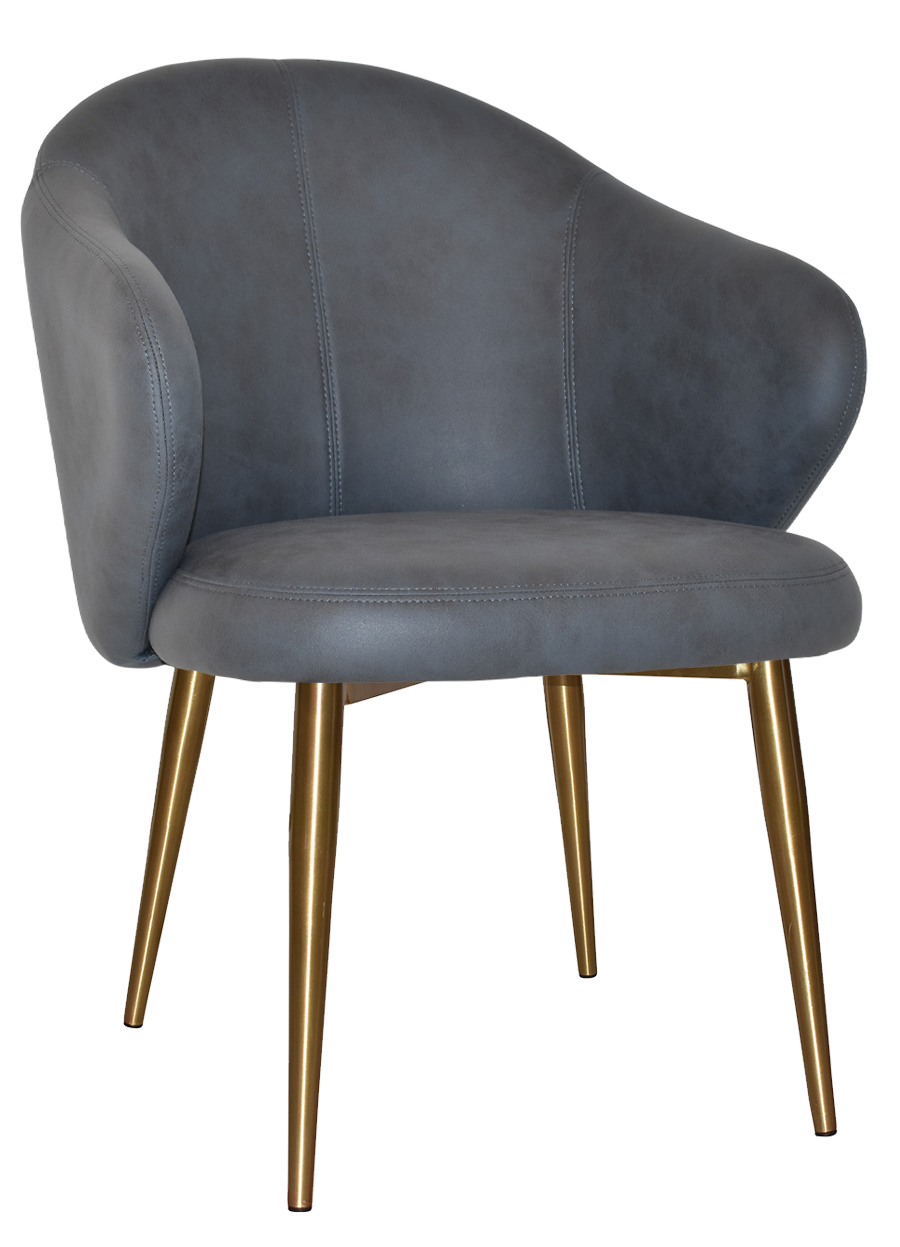 EZ ARM CHAIR HUGO METAL (SLIM) BRASS