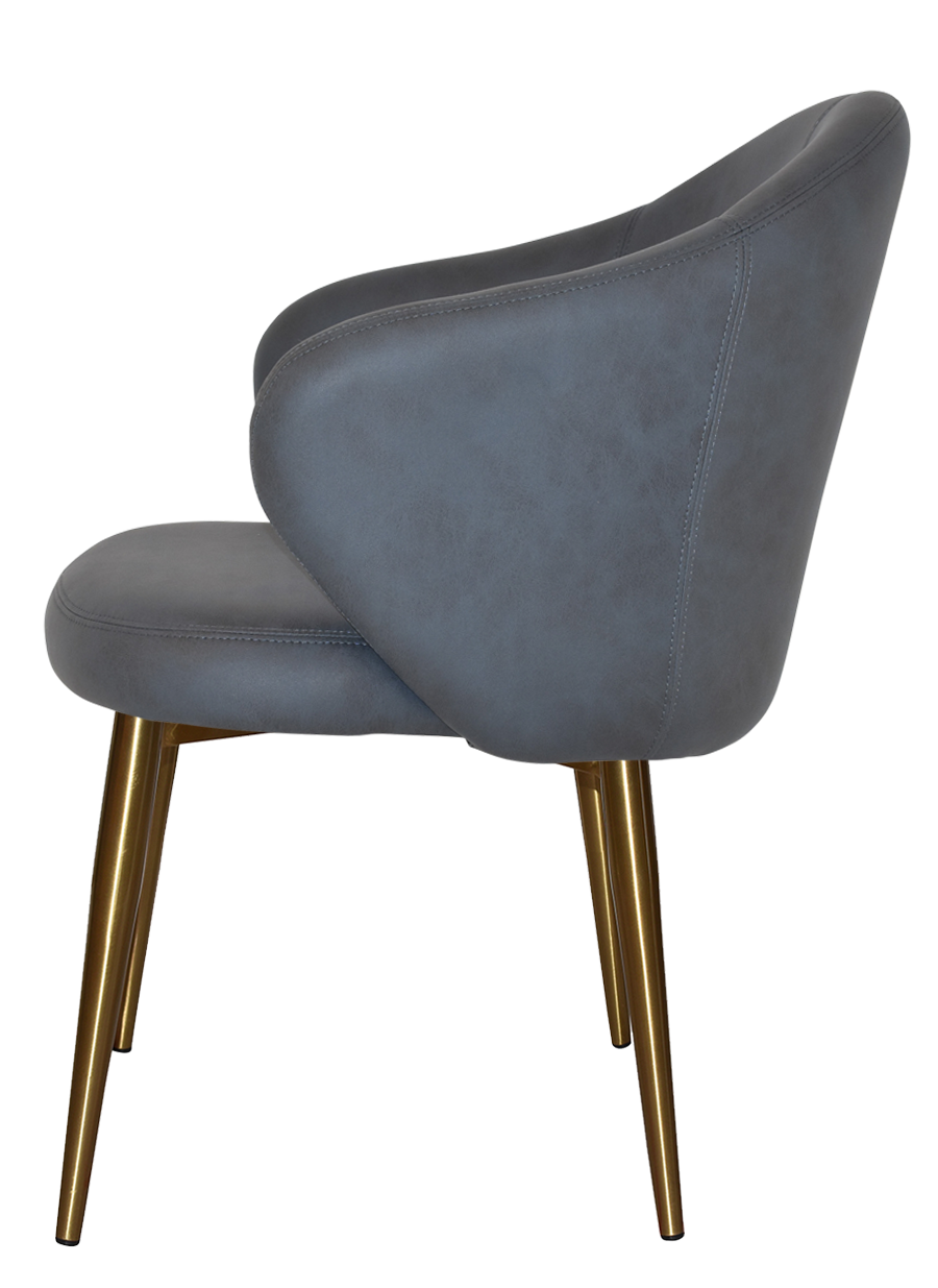 EZ ARM CHAIR HUGO METAL (SLIM) BRASS