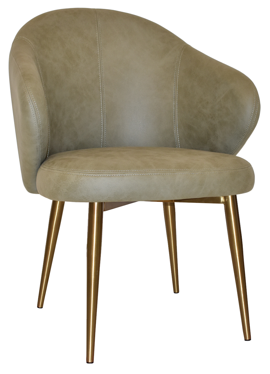 EZ ARM CHAIR HUGO METAL (SLIM) BRASS