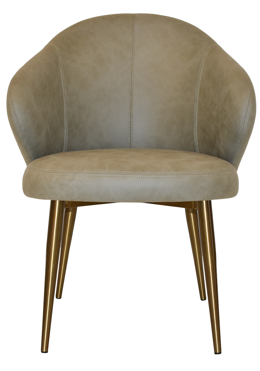EZ ARM CHAIR HUGO METAL (SLIM) BRASS