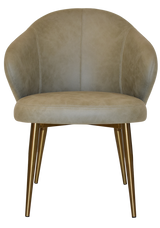 EZ ARM CHAIR HUGO METAL (SLIM) BRASS