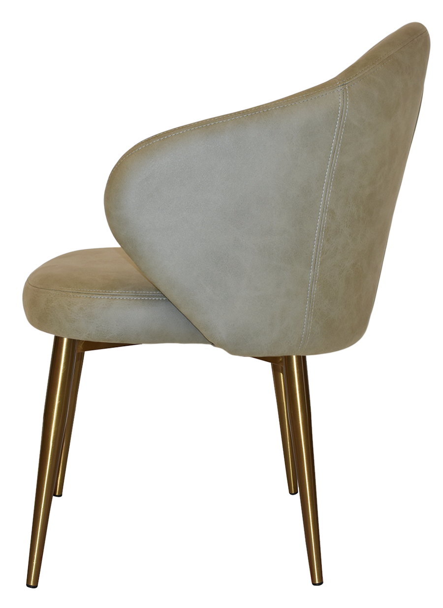 EZ ARM CHAIR HUGO METAL (SLIM) BRASS