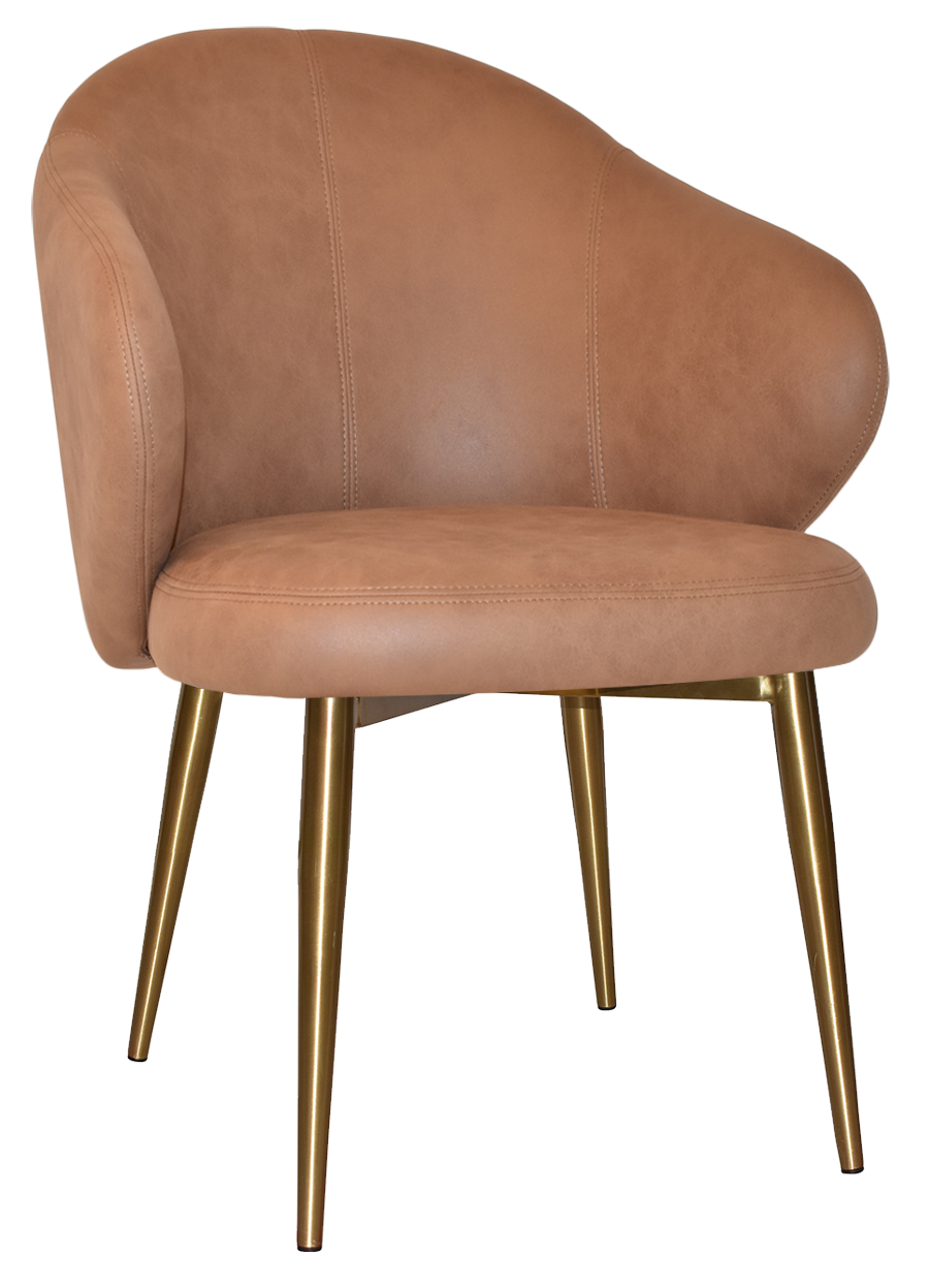 EZ ARM CHAIR HUGO METAL (SLIM) BRASS