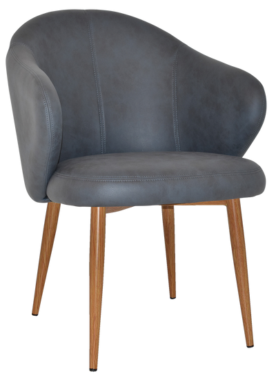EZ ARM CHAIR HUGO METAL LIGHTOAK