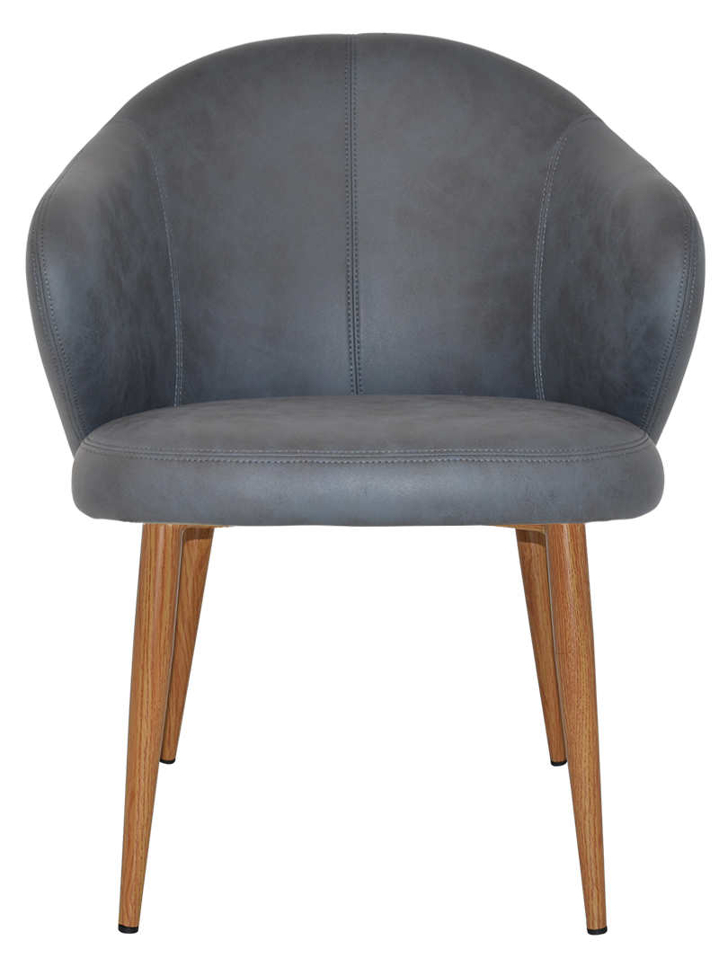 EZ ARM CHAIR HUGO METAL LIGHTOAK