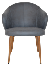 EZ ARM CHAIR HUGO METAL LIGHTOAK
