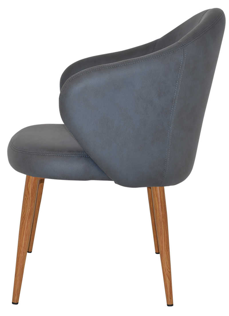 EZ ARM CHAIR HUGO METAL LIGHTOAK