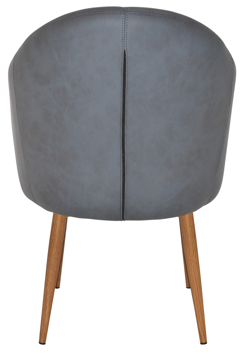 EZ ARM CHAIR HUGO METAL LIGHTOAK