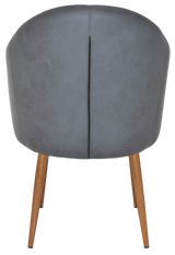 EZ ARM CHAIR HUGO METAL LIGHTOAK