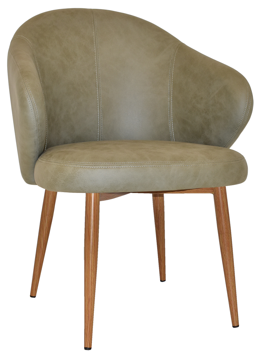 EZ ARM CHAIR HUGO METAL LIGHTOAK