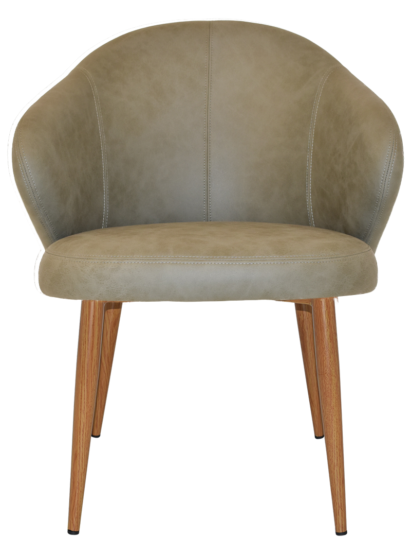 EZ ARM CHAIR HUGO METAL LIGHTOAK