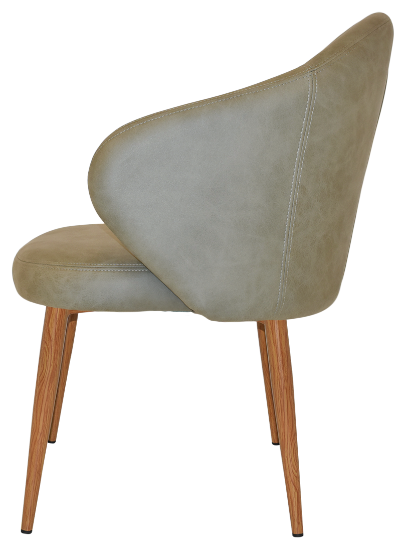 EZ ARM CHAIR HUGO METAL LIGHTOAK