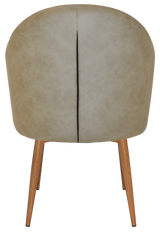 EZ ARM CHAIR HUGO METAL LIGHTOAK