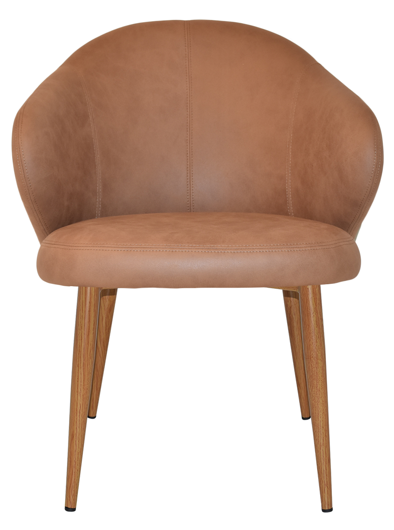 EZ ARM CHAIR HUGO METAL LIGHTOAK