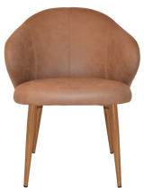 EZ ARM CHAIR HUGO METAL LIGHTOAK
