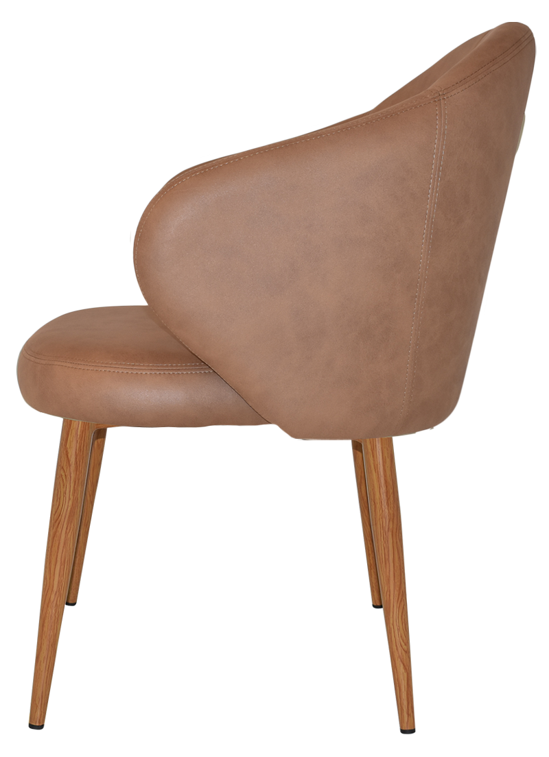 EZ ARM CHAIR HUGO METAL LIGHTOAK