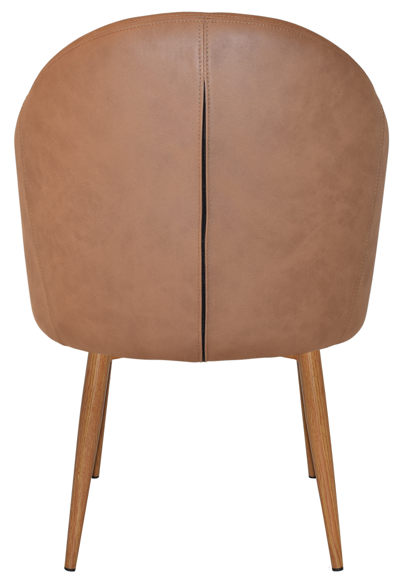 EZ ARM CHAIR HUGO METAL LIGHTOAK
