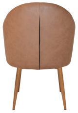 EZ ARM CHAIR HUGO METAL LIGHTOAK