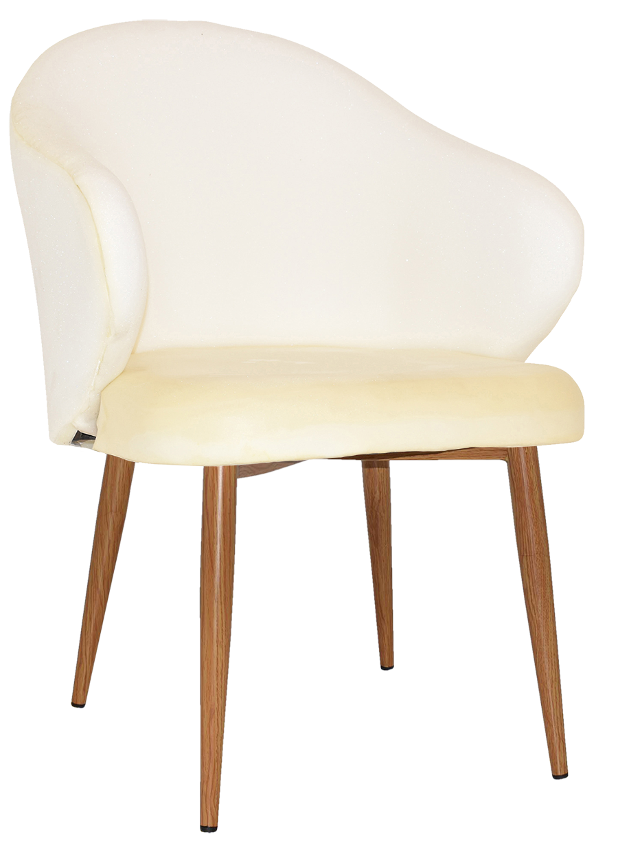 EZ ARM CHAIR HUGO METAL LIGHTOAK