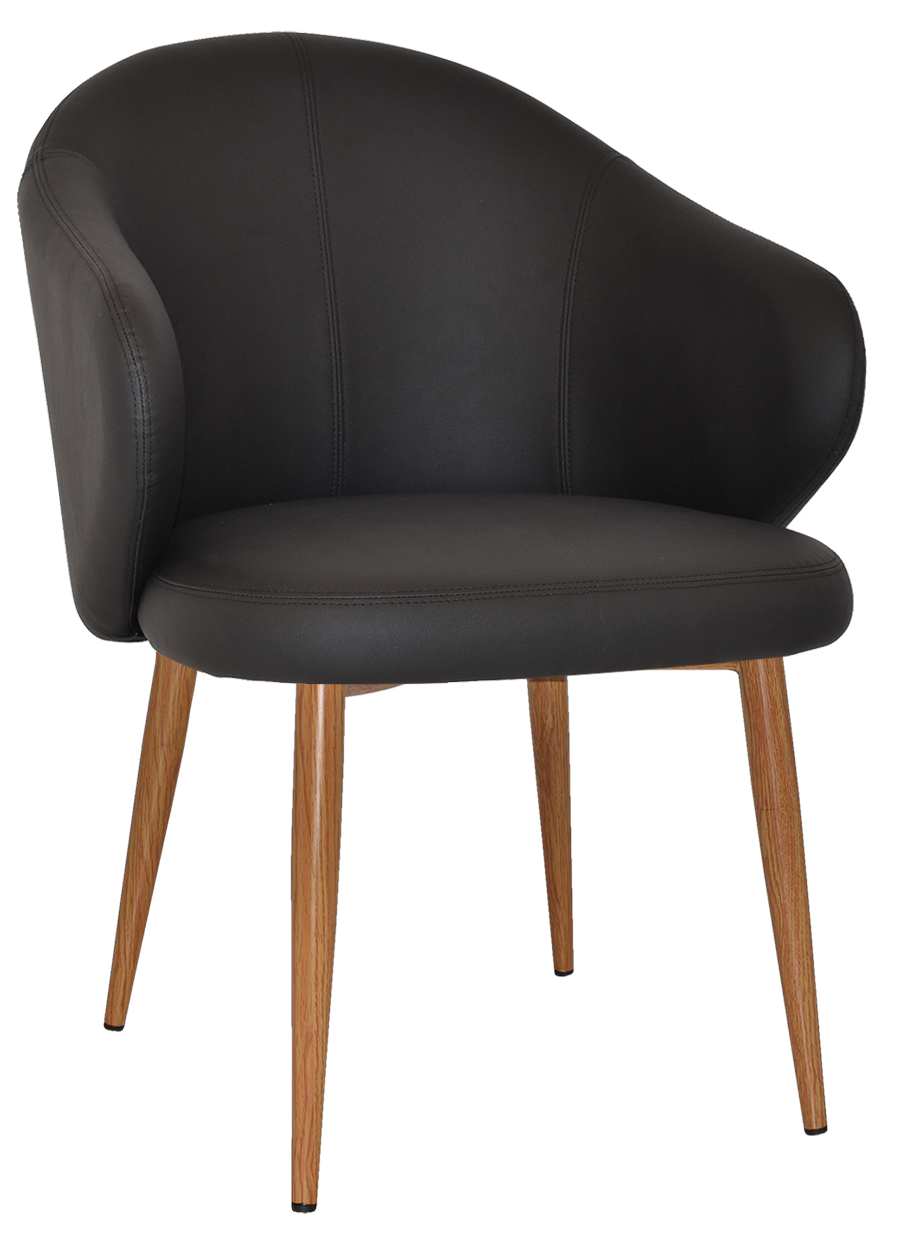 EZ ARM CHAIR HUGO METAL LIGHTOAK