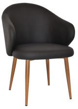 EZ ARM CHAIR HUGO METAL LIGHTOAK