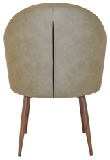 EZ ARM CHAIR HUGO METAL LIGHT WALNUT