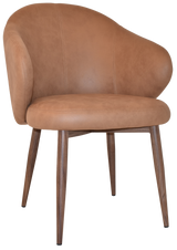 EZ ARM CHAIR HUGO METAL LIGHT WALNUT