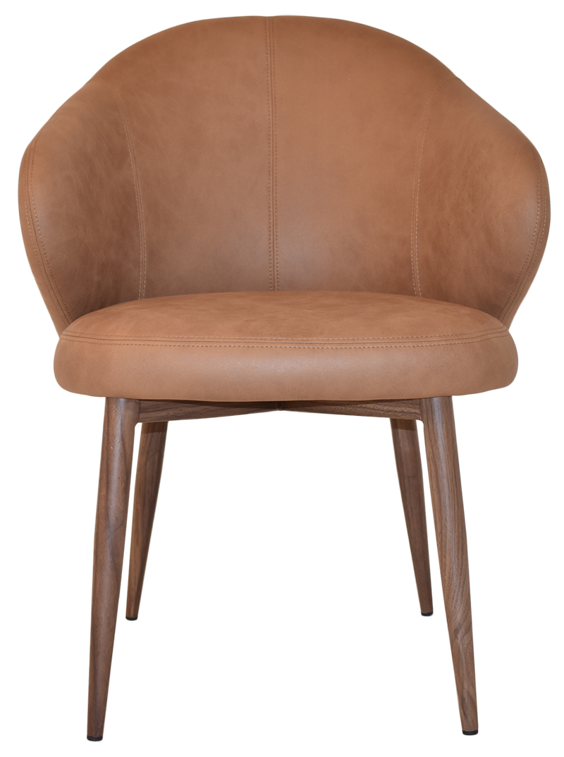EZ ARM CHAIR HUGO METAL LIGHT WALNUT