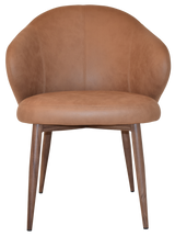 EZ ARM CHAIR HUGO METAL LIGHT WALNUT