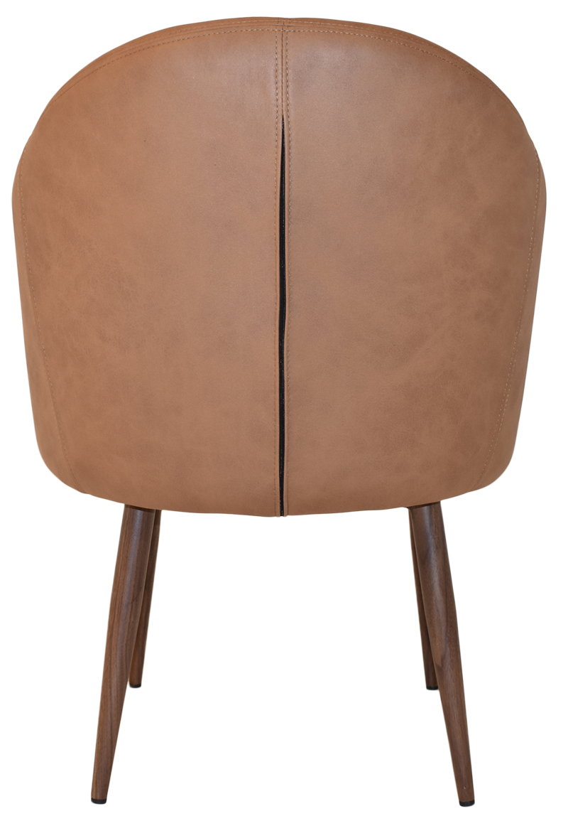 EZ ARM CHAIR HUGO METAL LIGHT WALNUT