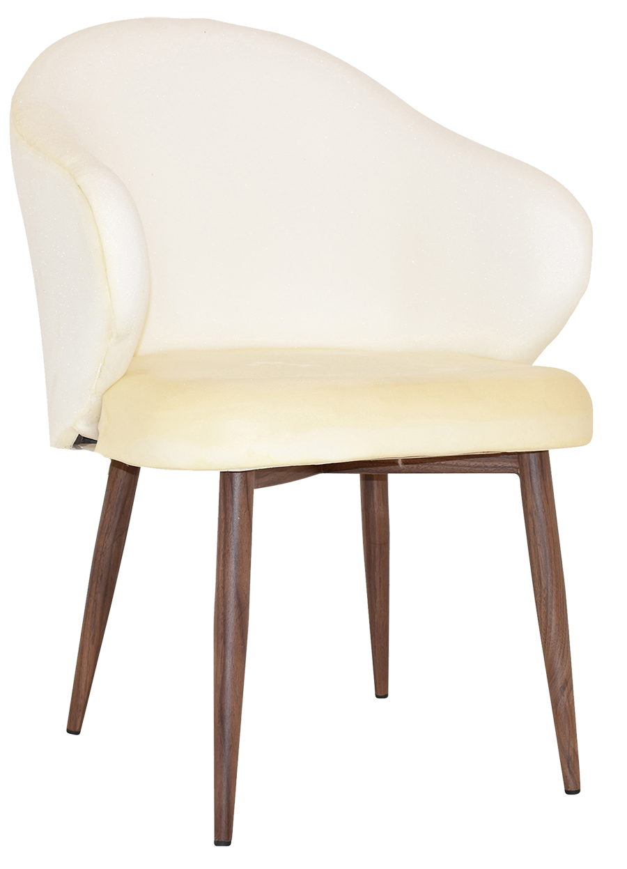 EZ ARM CHAIR HUGO METAL LIGHT WALNUT