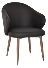 EZ ARM CHAIR HUGO METAL LIGHT WALNUT