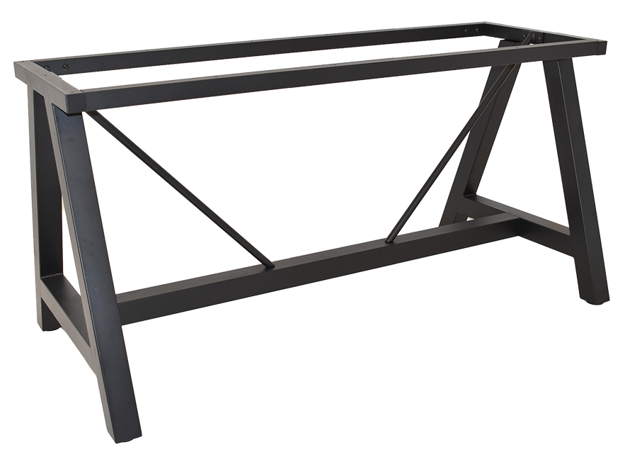 EZ BASE TABLE A FRAME 1200MM H730 BLACK