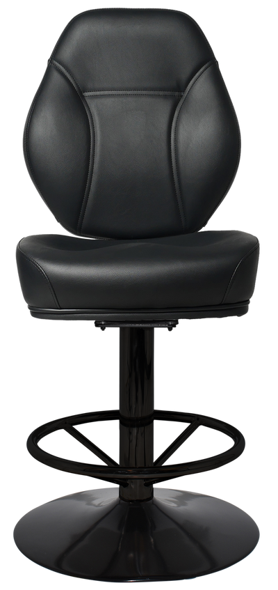 EZ GAMING STOOL CAIRO DISC BLACK
