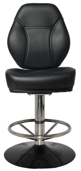EZ GAMING STOOL CAIRO DISC BLACK