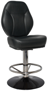 EZ GAMING STOOL CAIRO DISC BLACK