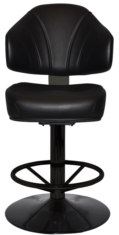 EZ GAMING STOOL LUXOR DISC BLACK