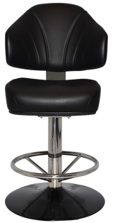 EZ GAMING STOOL LUXOR DISC BLACK