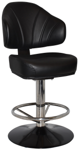 EZ GAMING STOOL LUXOR DISC BLACK