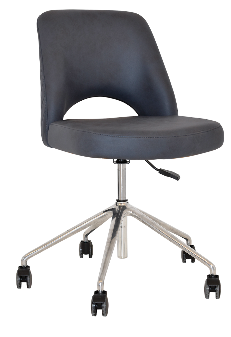 EZ CHAIR ALBURY CASTOR V2 POLISHED ALUM