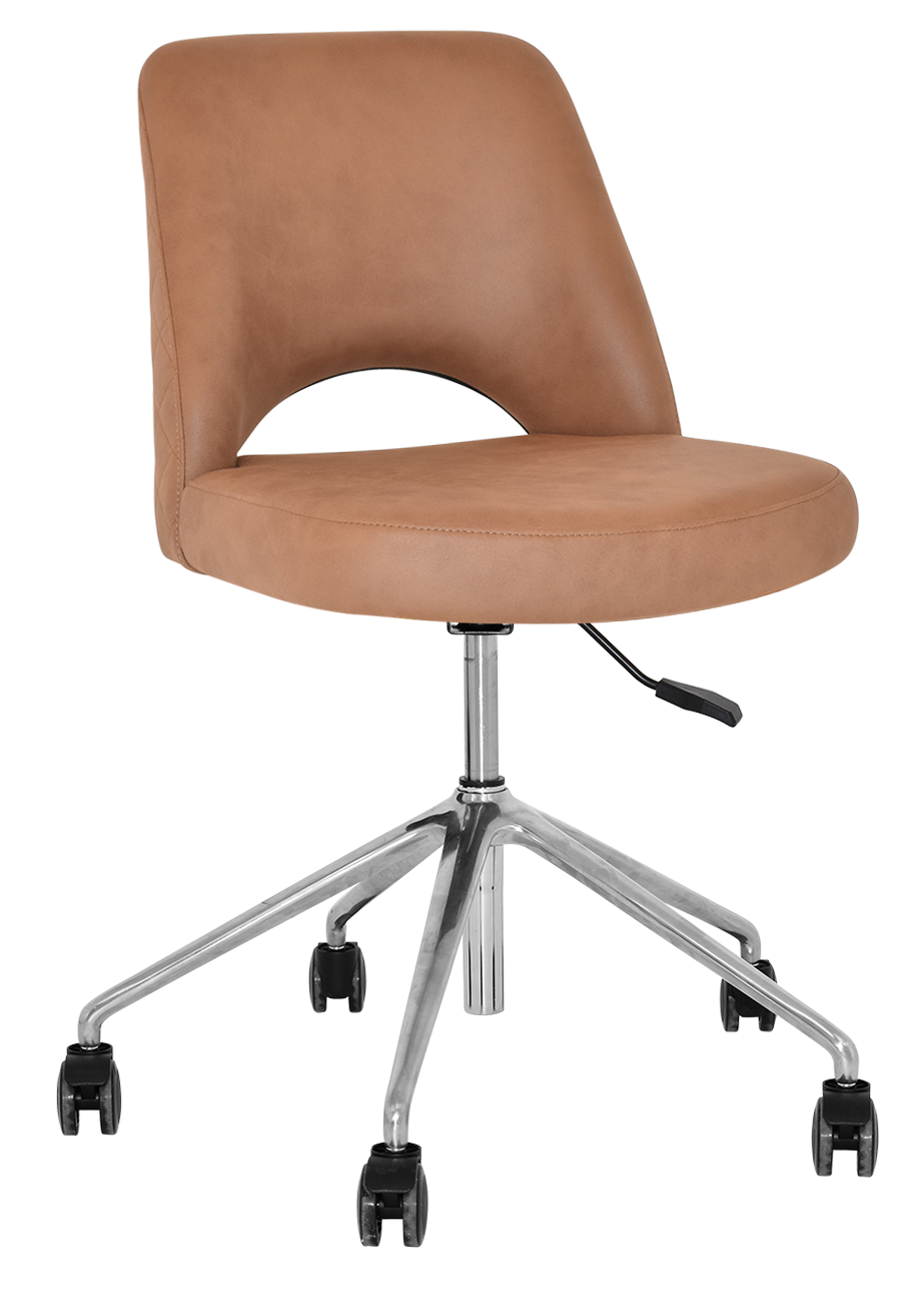 EZ CHAIR ALBURY CASTOR V2 POLISHED ALUM