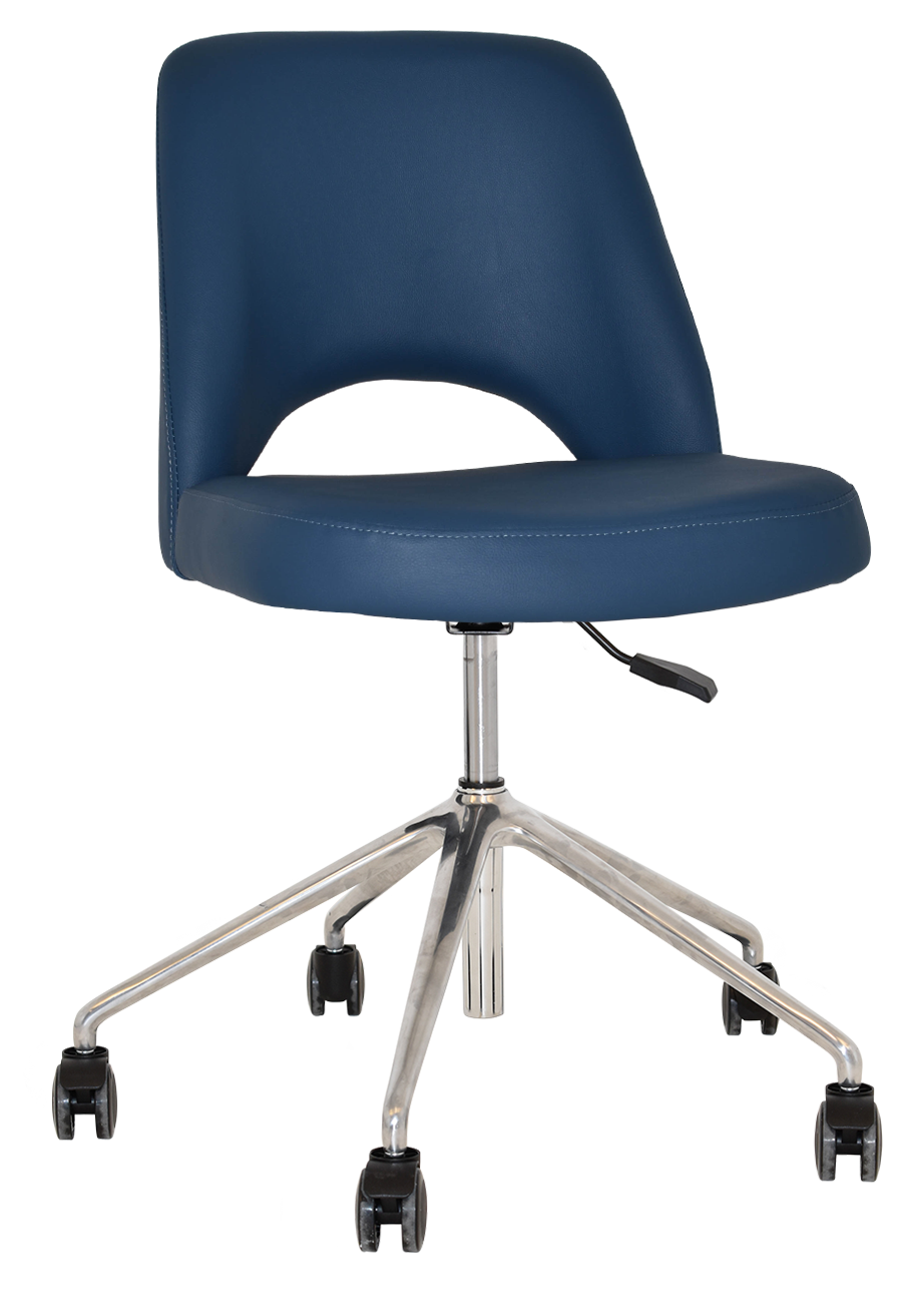 EZ CHAIR ALBURY CASTOR V2 POLISHED ALUM