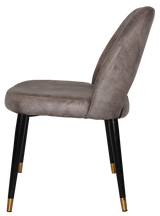 EZ CHAIR ALBURY METAL (SLIM) BLACK BRASS