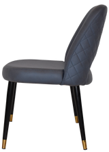 EZ CHAIR ALBURY METAL (SLIM) BLACK BRASS