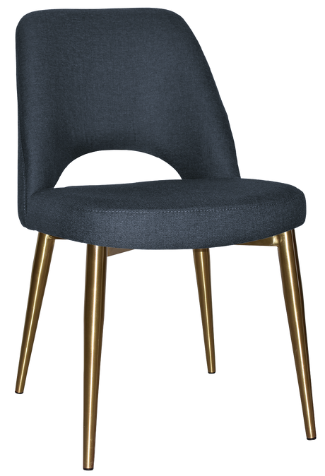 EZ Albury Brass Colour Stainless Steel Leg Upholstered Hospitality Dining Chair