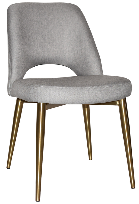 EZ Albury Brass Colour Stainless Steel Leg Upholstered Hospitality Dining Chair